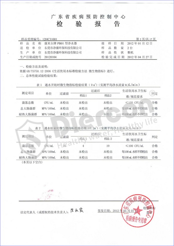 PB系列戶外凈水壺凈化水質(zhì)微生物濾除效果分析
