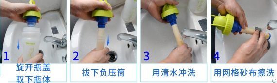 康米爾Diercon戶外濾水瓶濾芯清洗流程
