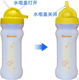 康米爾PB01救援凈水壺水咀蓋開和關的狀態